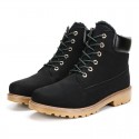 Bota Unisex Casual Moda Couro Cano Alto Estilosa Confortável Barata