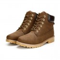 Bota Unisex Casual Moda Couro Cano Alto Estilosa Confortável Barata