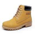 Bota Unisex Casual Moda Couro Cano Alto Estilosa Confortável Barata