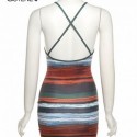 Cutenew Womens Streewear Striped Dress
