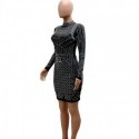 Pressy Precious Pearl Black Dress