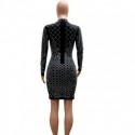 Pressy Precious Pearl Black Dress