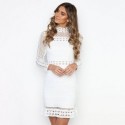 White Knitted Summer Dress New Years Eve Tropical