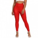 Calça de Couro Skinny Feminina em Leggings