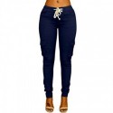 Calça Branca Jogger Feminina com Bolsos Cargo Skinny