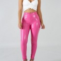 Womens Shiny Leather Leggings Pants Tight on the Legs