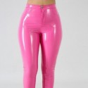 Womens Shiny Leather Leggings Pants Tight on the Legs