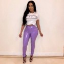 Womens Shiny Leather Leggings Pants Tight on the Legs