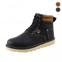 Bota Masculina Casual Fashion Estilo Tênis em Couro Confortavel