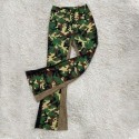 Womens Wide Waist Printed Jogger Pants