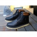 Bota Masculina Casual Fashion Estilo Tênis em Couro Confortavel