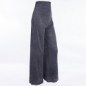 Womens Wide Pants with Shiny Glitter High Waist