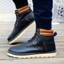 Bota Masculina Casual Fashion Estilo Tênis em Couro Confortavel