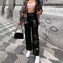 Calça Preta Boca de Sino Feminina StreetWear