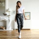 Calça Casual Feminina Jogger com Elástico na Perna