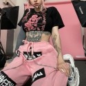 Pink StreetWear Womens Jogger Pants