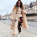 Retro hip hop 90s women casual pants loose color street high waist pocket pants plus size autumn and winter sports pants