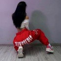 Womens Casual Sport Pants Hip-Hop Loose Jazz High Waist Full Pants 2021 Summer New