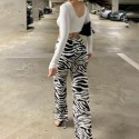 Zebra Animal Print Pantalona Pants