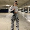 Zebra Animal Print Pantalona Pants