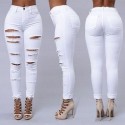 Hot sale ripped jeans for women sexy slim jeans street fashion casual pencil women pants spring and summer clothes