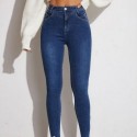 Calça Jeans Básica Skinny Casual sem Detalhes