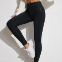 Calça Jeans Básica Skinny Casual sem Detalhes