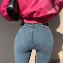 Calça Justa Jeans Fino Feminina