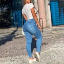 Jeans Woman High Waisted sexy Skinny Pant Streetwear 2022 Fashion Women Casual Pocket zipper Pencil Pants Denim Trousers