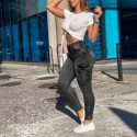 Calça Jeans StreetWear Feminina com Bolsos Grandes