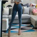 Calça Feminina Jeans Básica com Laços