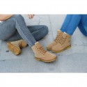 Boot Leather Unisex Casual Fashion Modern Cano Alto Shoes