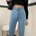 Calça Jeans Claro Feminina Básica Casual