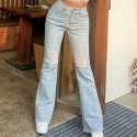 Calça Boca de Sino Moda Urbana StreetWear Jeans