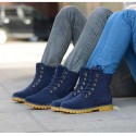 Boot Leather Unisex Casual Fashion Modern Cano Alto Shoes