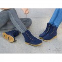 Boot Leather Unisex Casual Fashion Modern Cano Alto Shoes