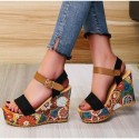 Womens Comfortable High Heel Ankle Strap Sandal