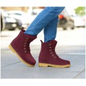 Boot Leather Unisex Casual Fashion Modern Cano Alto Shoes