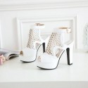 Womens Perforated Breathable High Heel Shoe