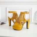 Womens Perforated Breathable High Heel Shoe