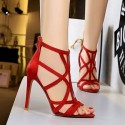 Sapato Vermelho Alto 11cm Fetiches Femininos