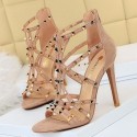 Womens Roman High Heel Sandal with Elegant Sparkles