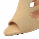 Womens Summer Leather Shoe Greek High Heel