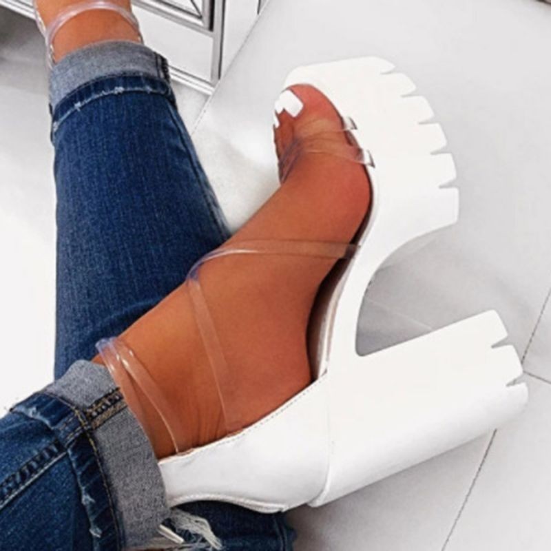 Sandalia shop alta confortavel