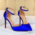 Womens Silk Shoe Fine Toe Elegant Sophisticated High Heel