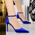 Womens Silk Shoe Fine Toe Elegant Sophisticated High Heel