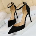 Womens Silk Shoe Fine Toe Elegant Sophisticated High Heel