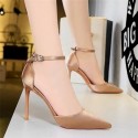 Womens Silk Shoe Fine Toe Elegant Sophisticated High Heel