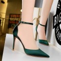 Womens Silk Shoe Fine Toe Elegant Sophisticated High Heel