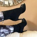 Sapato feminino tornozelo botas de salto alto